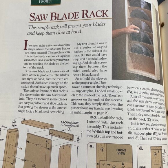 Vintage Woodsmith Woodworking Magazine u Vol 19 Issue 113 October 1997 Curio Ca - Picture 8 of 8